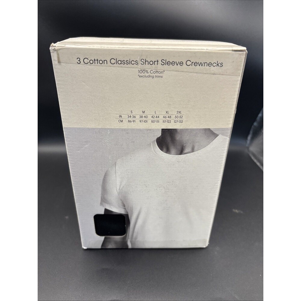 NEW 3 CALVIN KLEIN CLASSIC SHORT SLEVES 100% SOFT COTTON CREW NECK Medium BLACK - Picture 3 of 5